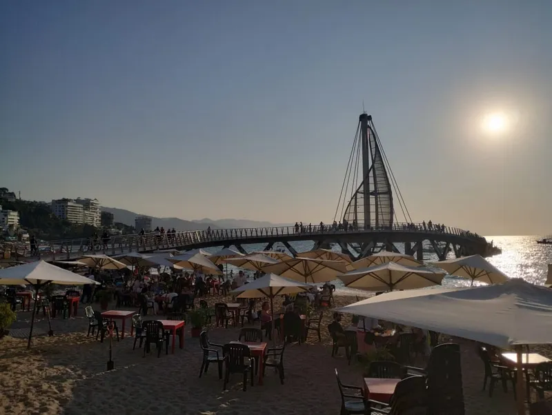 Conchas Chinas beach near Puerto Vallarta during March high season