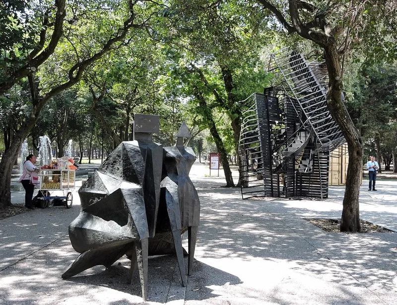 Modern galleries at the Rufino Tamayo Museum in Chapultepec