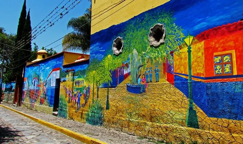 Ajijic murals during a November art walk