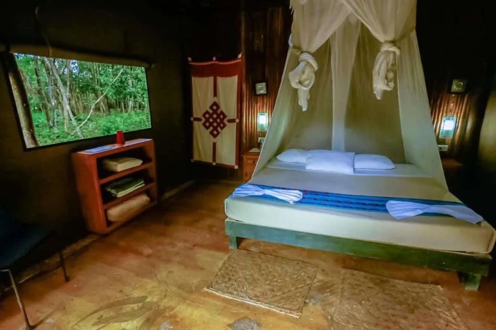 Jungle glamping bungalows at Akumal Natura near cenotes