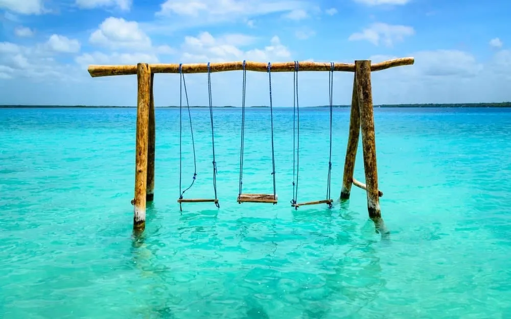 Fort San Felipe de Bacalar — the 18th-century Spanish colonial fortress overlooking Bacalar Lagoon, built to defend against British pirates from Belize