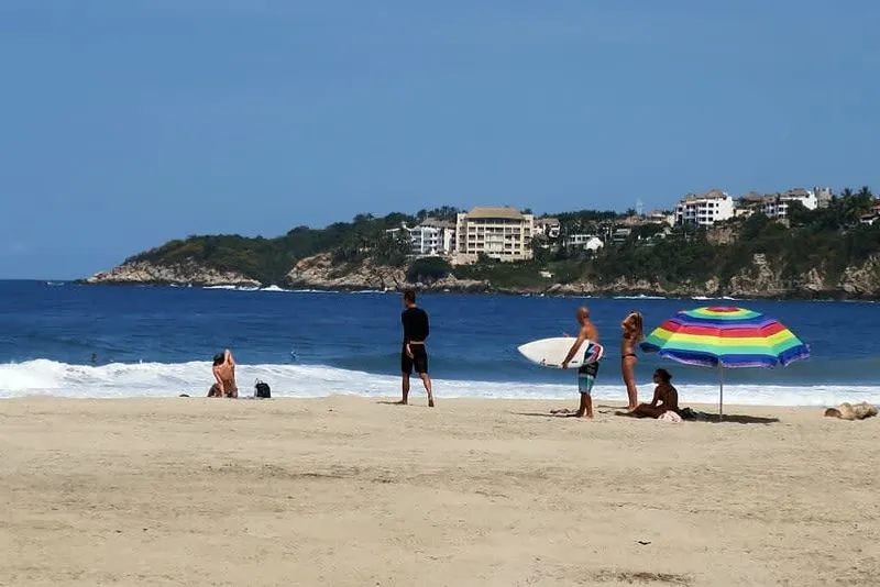 Zicatela Beach in Puerto Escondido, Oaxaca — powerful Pacific surf break