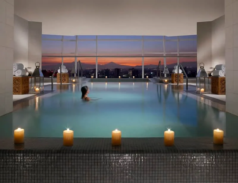 Remede Spa relaxation area at the St. Regis Mexico City with polished hotel interiors