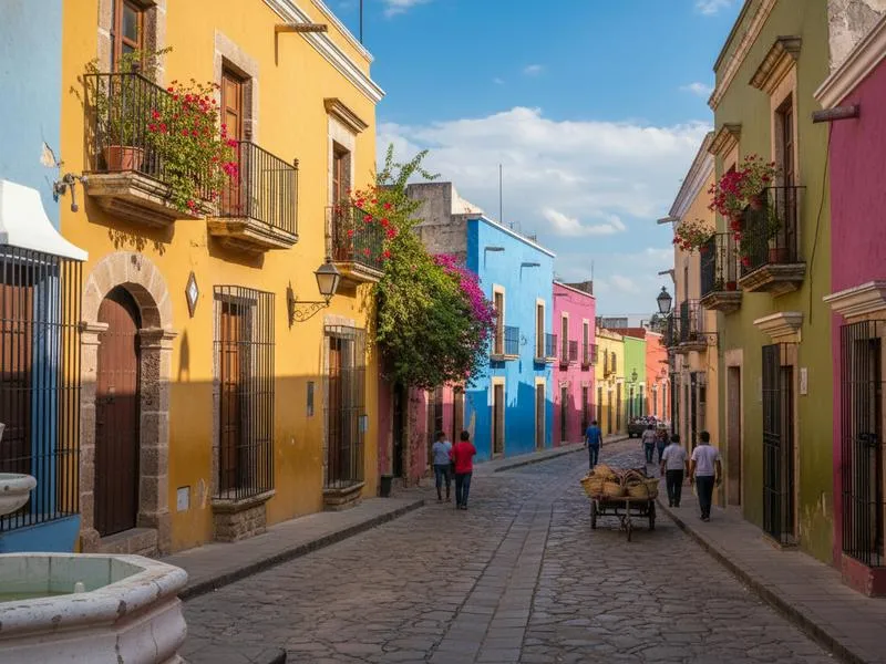 Colonial hotel courtyard in Campeche for a February walled-city stay