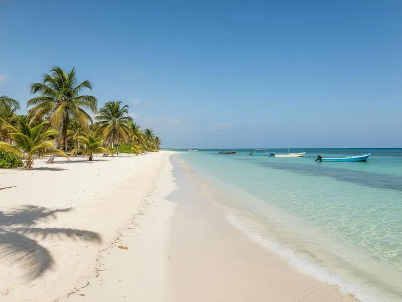 Ancient stone structures in Campeche jungle — the remote Maya ruins of Campeche state