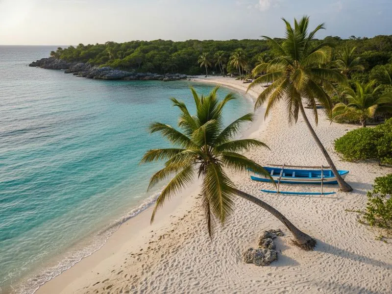 Maya ruins near Campeche during a dry February day trip