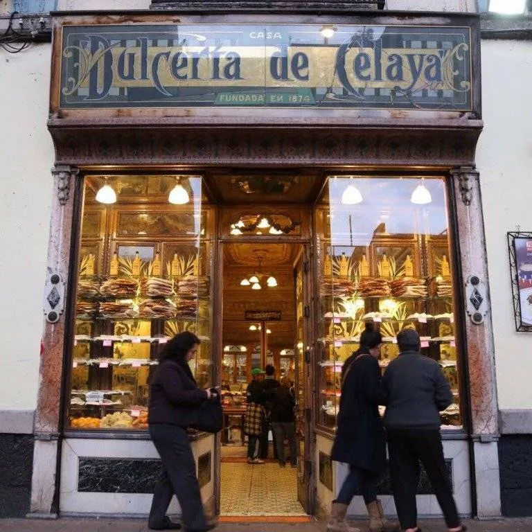 Traditional sweets displayed at Dulceria de Celaya in Mexico City