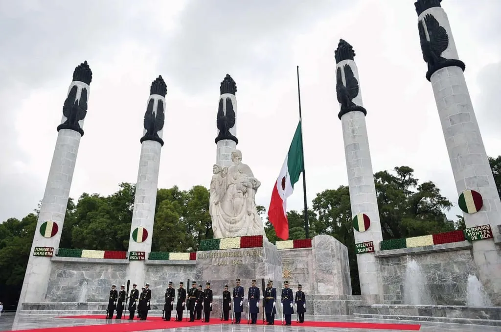 Altar a la Patria monument honoring the Niños Heroes beside Chapultepec Castle