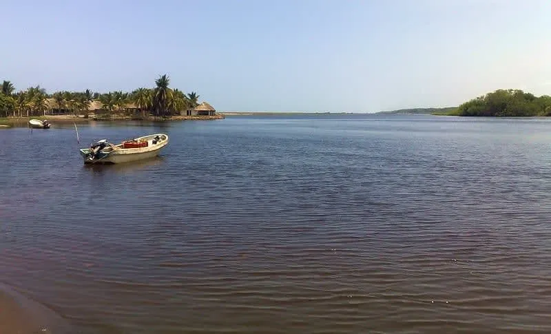 Quiet Barra San Jose coast with smooth sand and open Pacific water