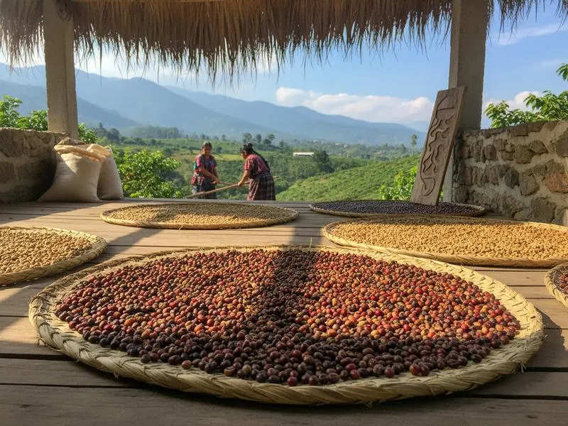 Fresh pour-over coffee being prepared at a specialty cafe in San Cristóbal de las Casas from Chiapas highland arabica beans
