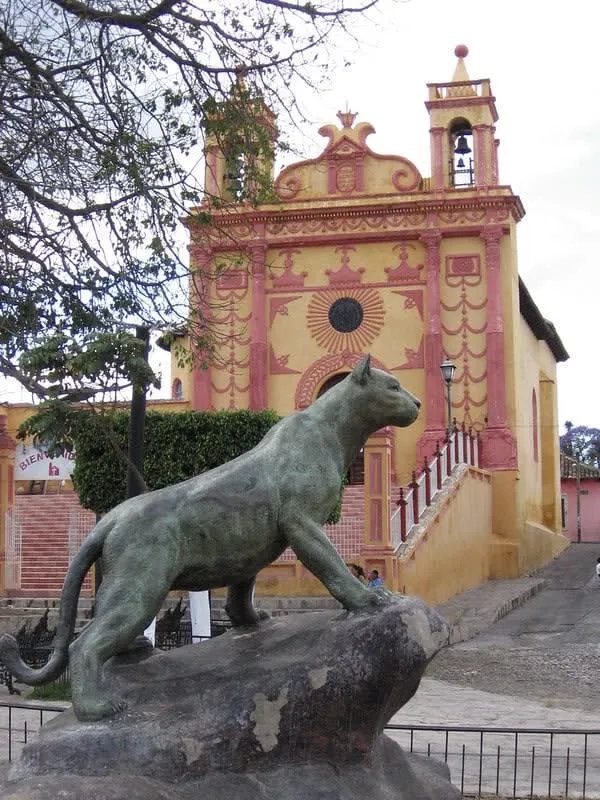 San Caralampio temple built on the old Balún Canán settlement