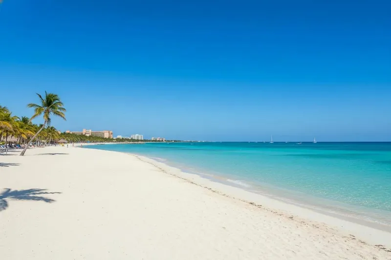 Cozumel west coast water in October with warm reef conditions and lower low-season prices