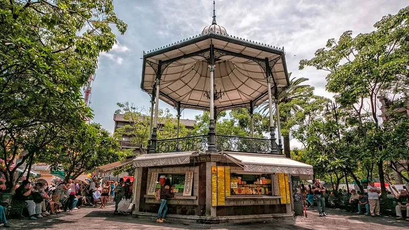 Cuernavaca historic center with colonial architecture and lush gardens in the State of Morelos, Mexico