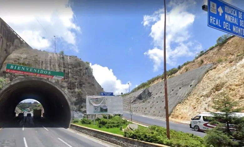 Highway route from Pachuca toward the mountain town of Real del Monte