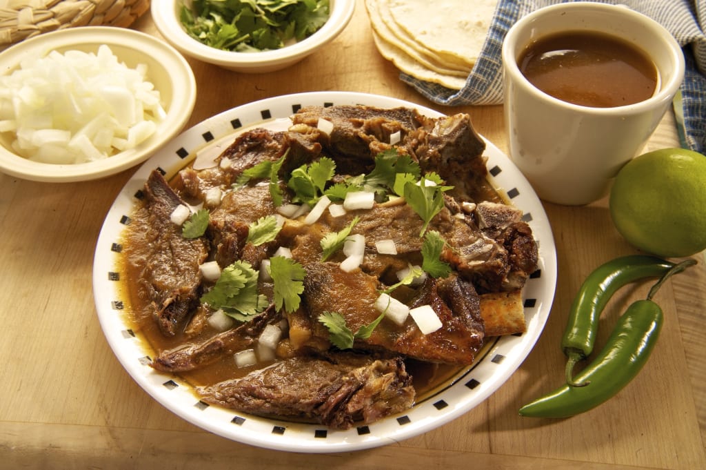 Guadalajara birria — the city's most famous dish, now famous worldwide, available everywhere from street stalls to sit-down restaurants