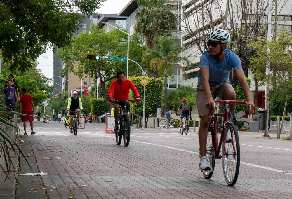 Plaza de los Mariachis in Guadalajara with musicians performing at night