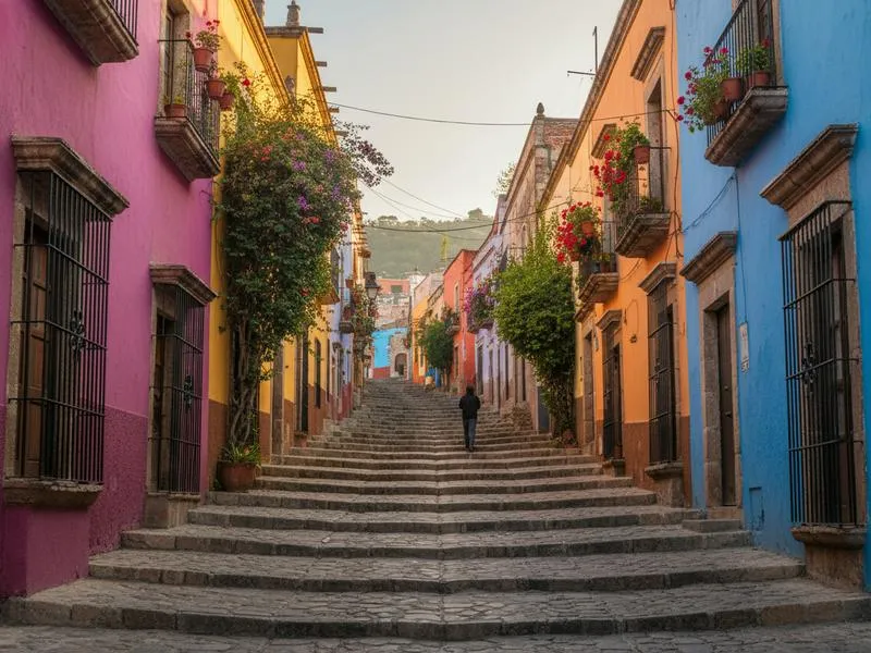 Colorful Guanajuato buildings used to compare scenic colonial bases with practical Irapuato hotel logistics