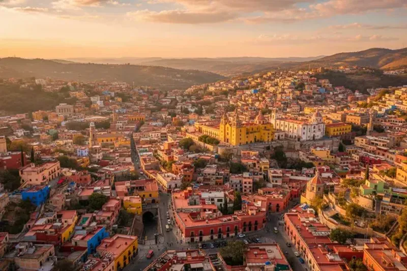 Dry January Guanajuato-state plaza scene for comparing Irapuato with nearby colonial bases