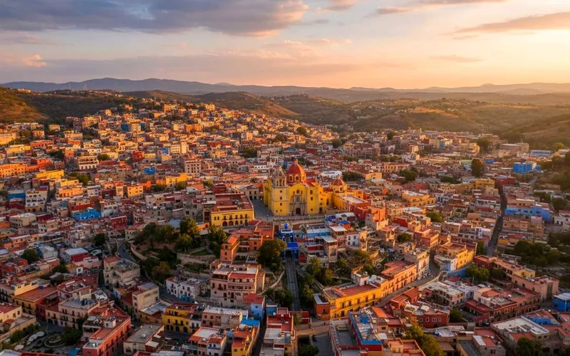 Guanajuato in October with colorful hillside houses and clear highland light