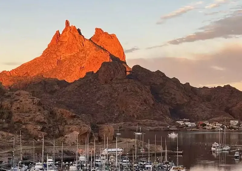 San Carlos bay and Sea of Cortez water near Guaymas during a hot April trip