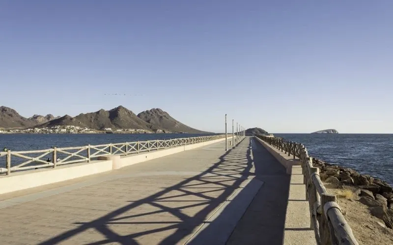 San Carlos marina area near Guaymas during a clear February Sea of Cortez trip