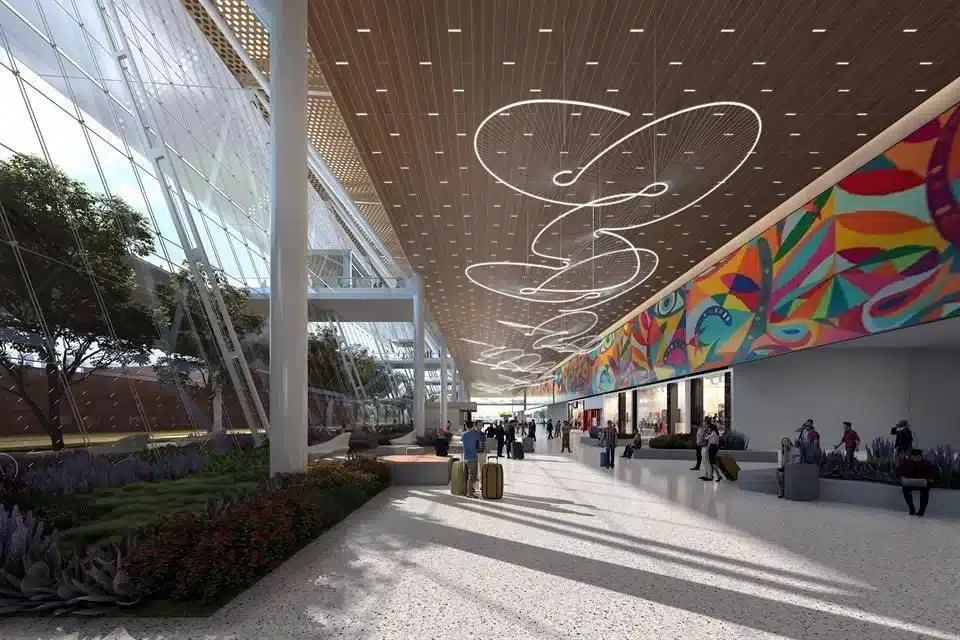 Guadalajara Miguel Hidalgo y Costilla International Airport (GDL) — main terminal entrance serving Jalisco, Mexico's second-largest metropolitan area