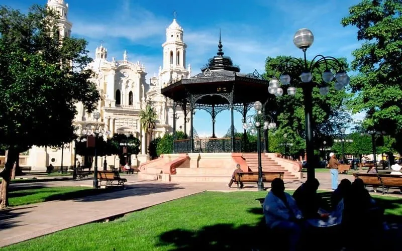 Downtown Hermosillo December travel planning near the cathedral and plaza