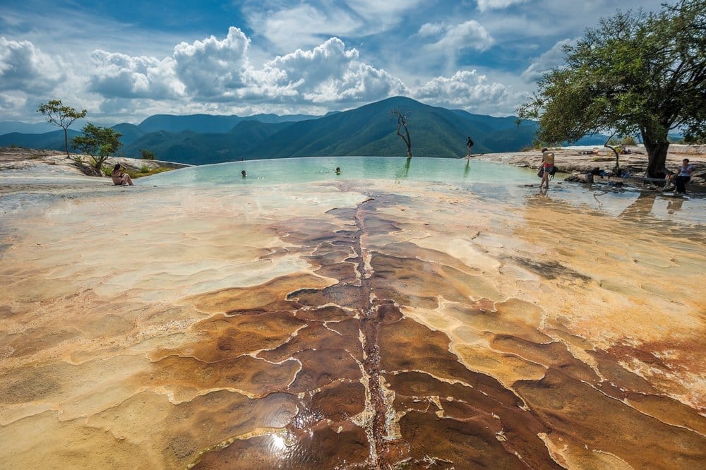 Hierve el Agua mineral springs Oaxaca — worth visiting before departing Oaxaca for Cancun