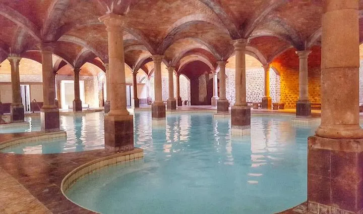 La Azufrosa sulfur hot springs in Santa Gertrudis Coahuila — mineral-rich thermal waters with characteristic sulfur smell