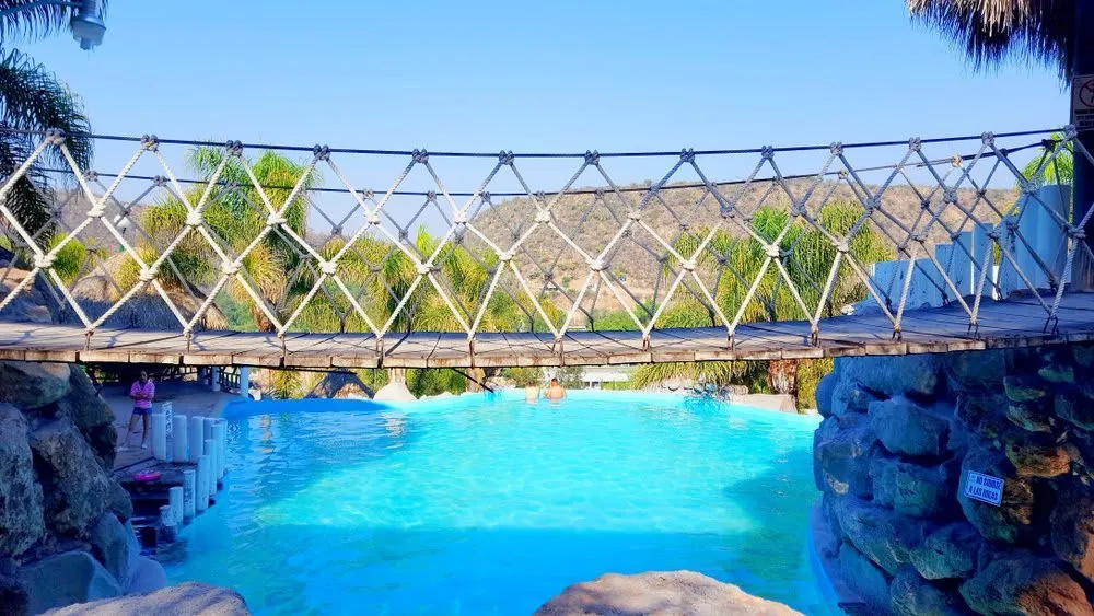 Thermal pool and spa facilities at Tecozautla Hidalgo Pueblo Magico — one of more than 20 hot springs spas in town