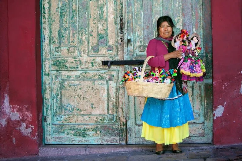 Otomi embroidery artist in Hidalgo, Mexico — tenango textile tradition