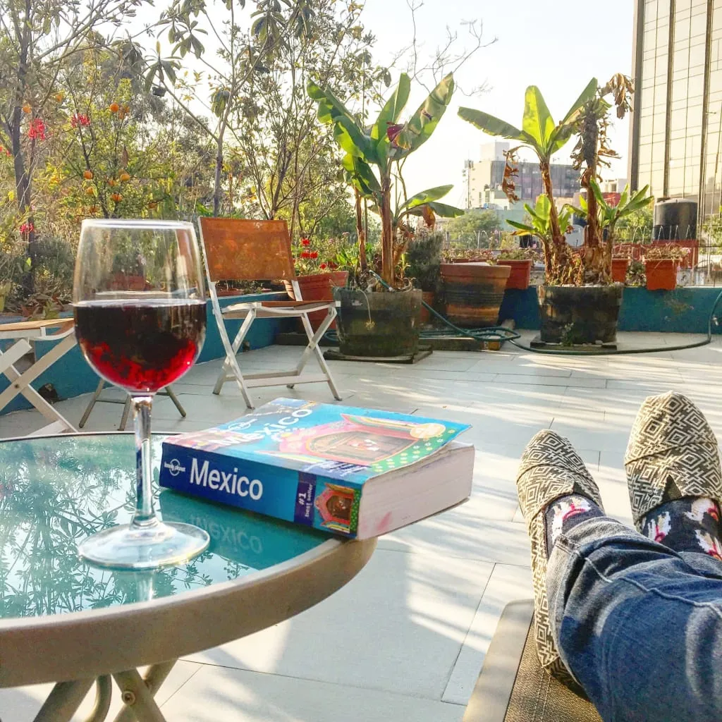 Traveler checking an Airbnb listing before booking a Mexico rental