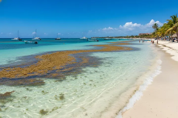 Isla Mujeres Sargassum 2026: Playa Norte Seaweed