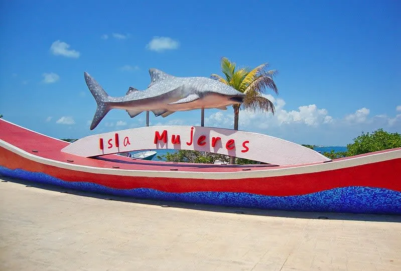 Turquoise water off Isla Mujeres