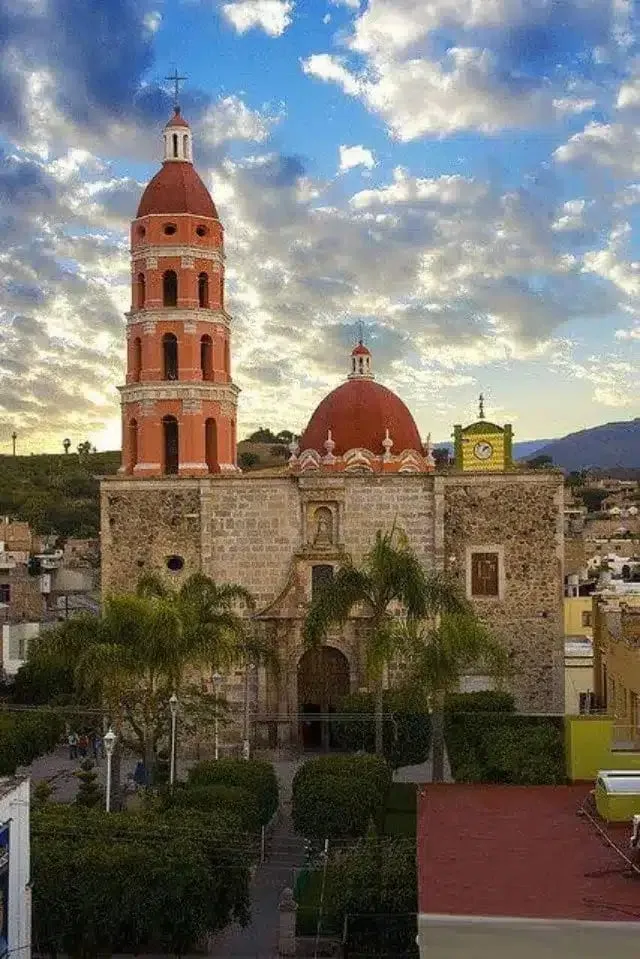Parish church facade in Juchipila Zacatecas