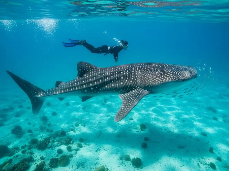 Sea lions near Espiritu Santo Island on an April La Paz boat trip