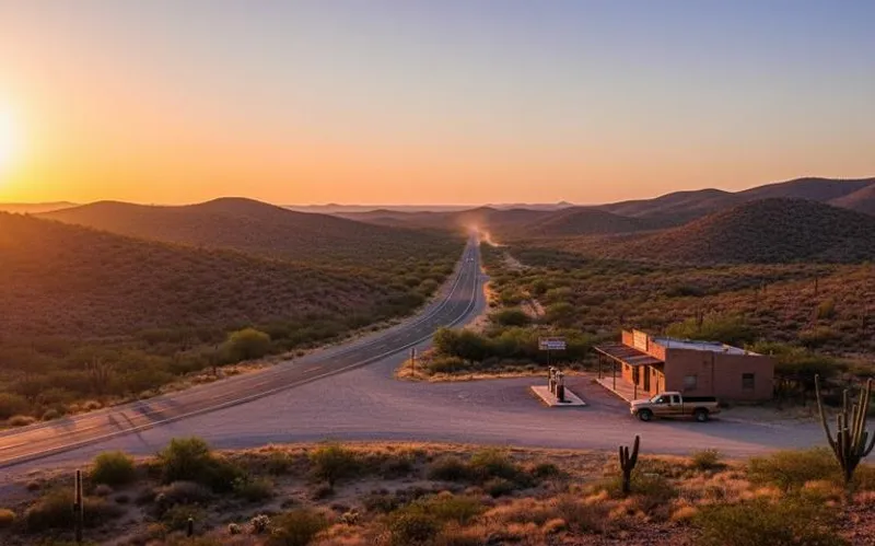Evening light over Matehuala after a dry April road-trip day