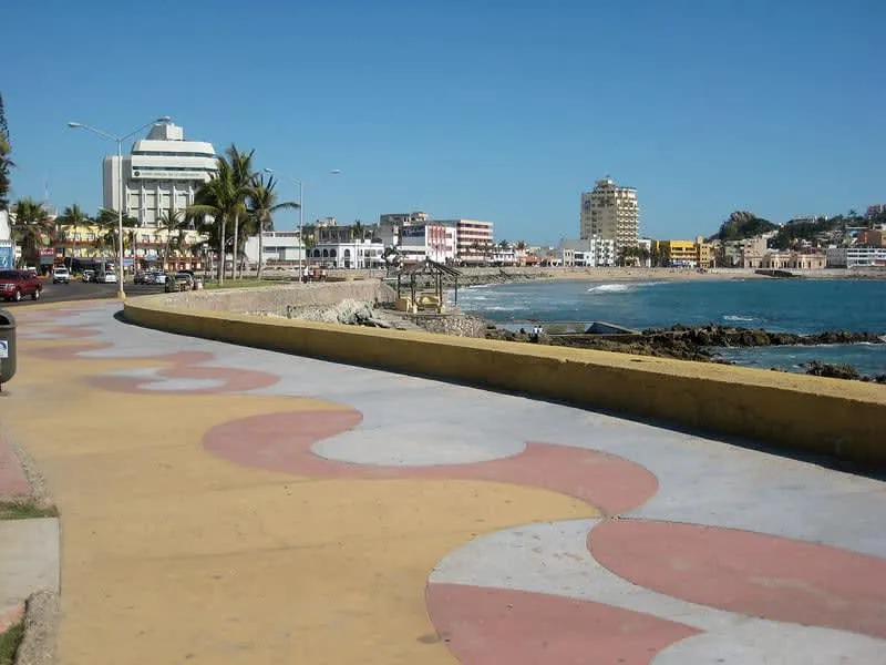 Mazatlan beachfront along the Pacific coast