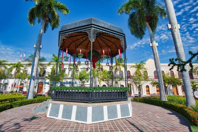 Plaza Machado in Mazatlán during April after Semana Santa crowds ease