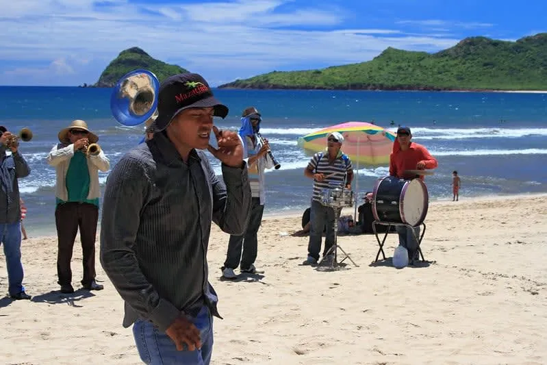Banda music performance in Mazatlán — Sinaloa is the birthplace of banda norteña, the soundtrack of northern Mexico
