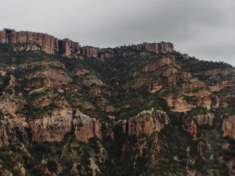 Copper Canyon cliffs in the Sierra Tarahumara