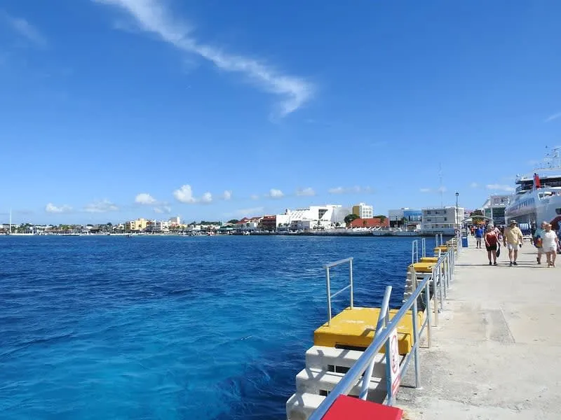 Clear water off Cozumel Island