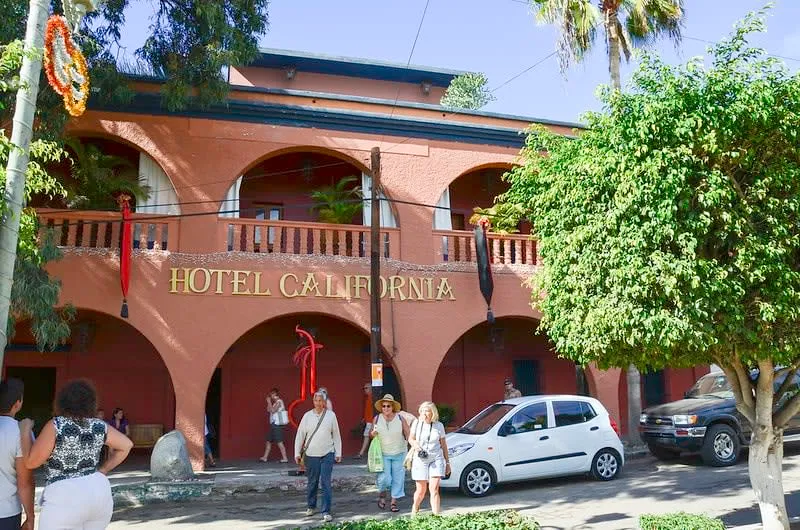 Downtown street in Todos Santos Baja California Sur