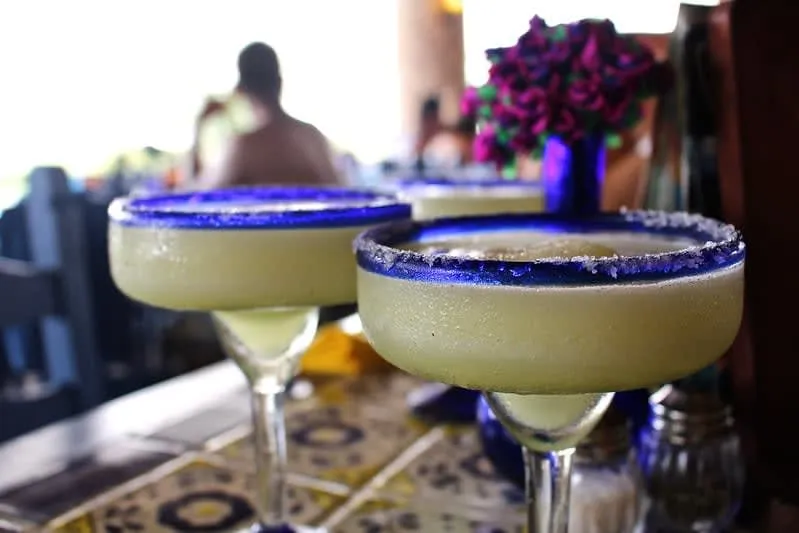 Classic margarita cocktail with salted rim — Mexico's most famous tequila drink worldwide