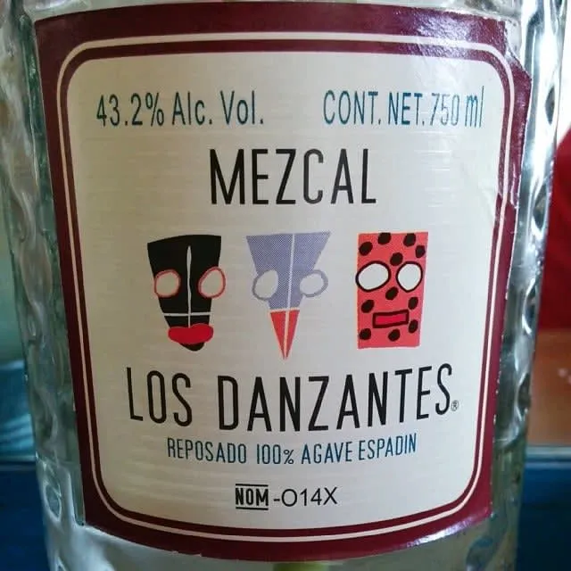Mezcal Danzantes bottle — artisanal mezcal from Oaxaca made with Agave Espadín