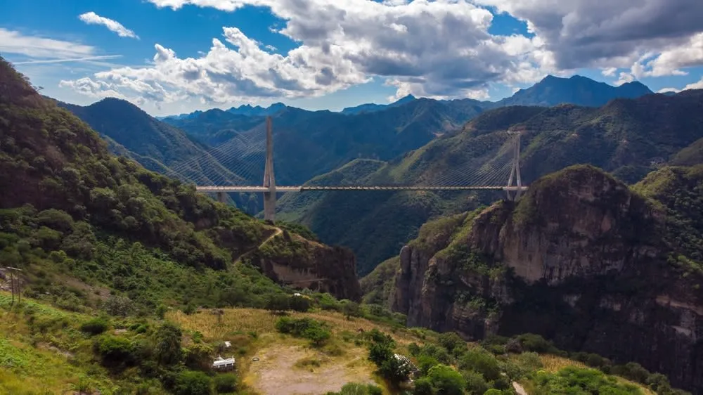 Car parked at a scenic viewpoint in Durango, Mexico — rental cars open up the best road trips