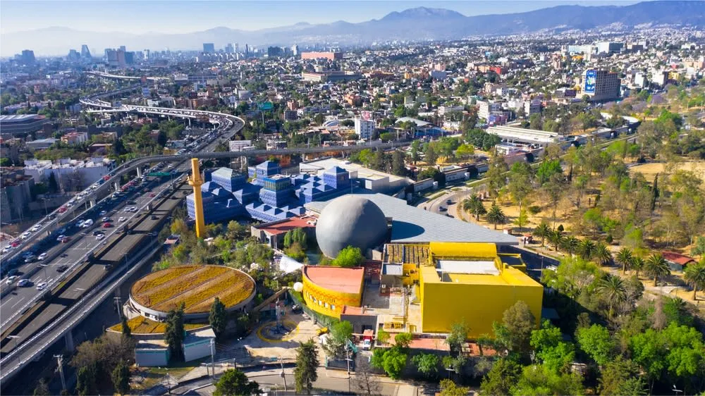 Papalote Children Museum interactive learning space with bright exhibits
