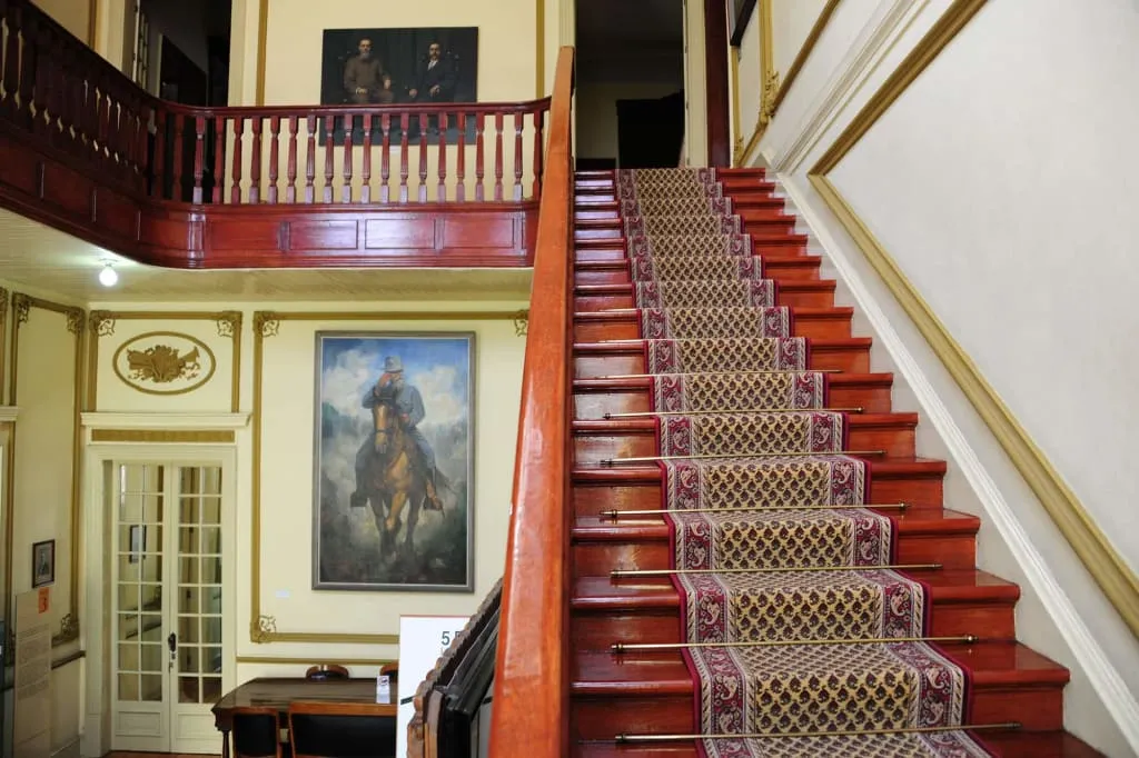 Carranza House Museum interior with period furniture and revolution-era objects