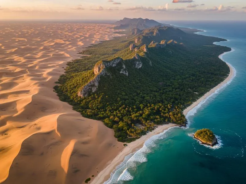 Map showing Mexico's seven distinct climate zones from desert north to tropical south