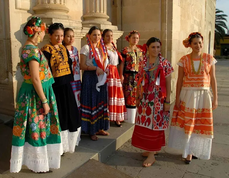 Traditional Oaxacan textiles and clothing representing Mexican cultural heritage
